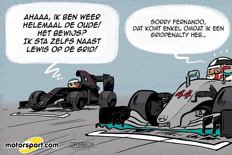 Cartoon van Cirebox - Alonso helemaal de oude?!