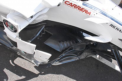 Sauber: importante novità nel fondo della C37 e nella presa dei freni davanti