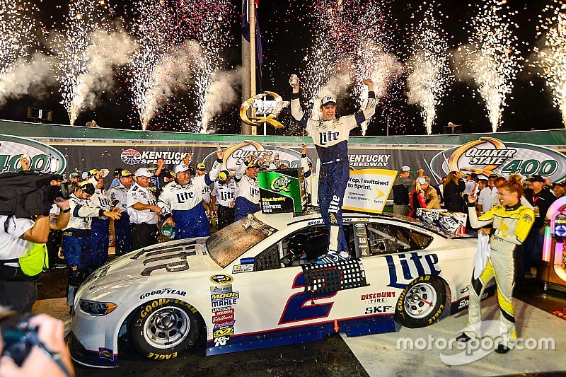 Brad Keselowski saves just enough to win Kentucky thriller