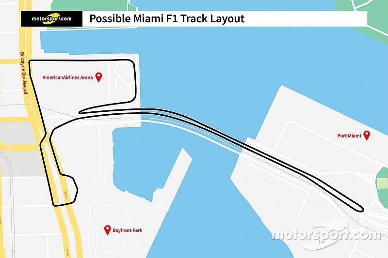 Miami revela proposta de layout do circuito para GP da F1