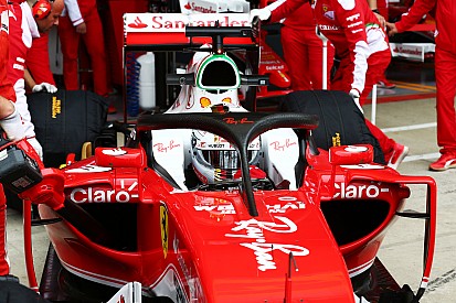 Ferrari опробовала Halo 2 по ходу тренировки в Сильверстоуне