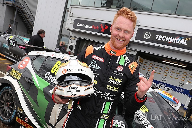 Donington BTCC: Cook clinches maiden pole in tight qualifying