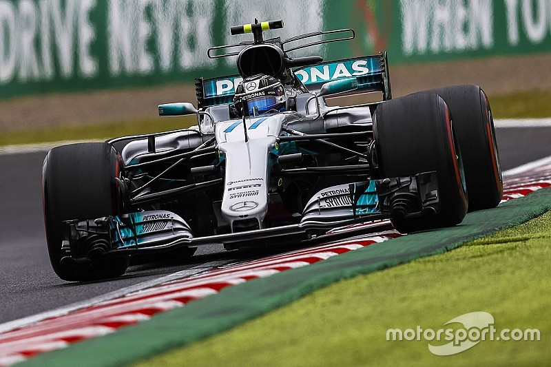 日本大奖赛FP3:博塔斯用软胎设下标杆,但中途撞墙