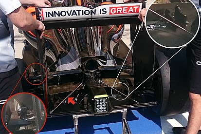Технічний брифінг: тестове обладнання в задній частині McLaren MP4-31