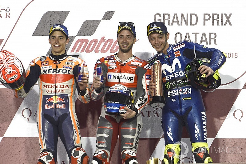 Rossi sebut Marquez-Dovizioso pembalap terkuat saat ini
