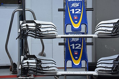Técnica: alerón delantero del Sauber en Singapur
