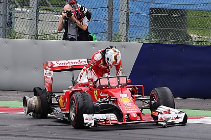 Vettel: "Nessuna avvisaglia, la gomma è esplosa all'improvviso"