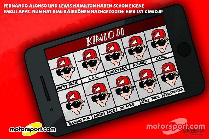 Cirebox: Die Sache mit der Emoji-App von F1-Fahrer Kimi Räikkönen