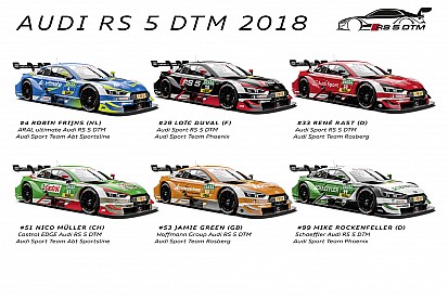 Галерея: Audi показала лівреї машин DTM-2018