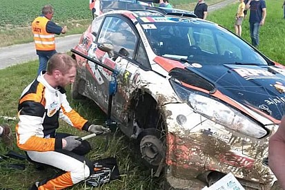 Ypres, PS1: Lukyanuk subito fuori strada, Bouffier in testa
