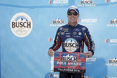 Kevin Harvick beats teammate Kurt Busch to Talladega pole