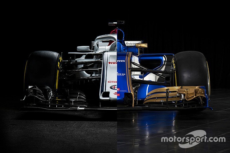Alfa Romeo Sauber C37 e Sauber C36 a confronto