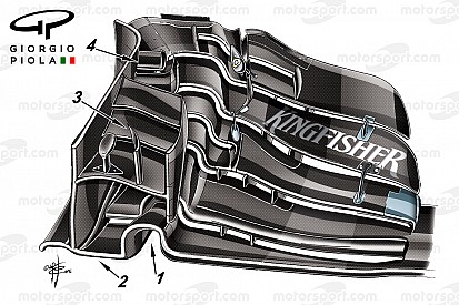 Технічний аналіз: Force India сподівається, шо переднє крило змінить сезон