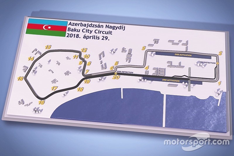 Azerbajdzsáni Nagydíj: magyar F1-es pályabemutató videó Bakuból