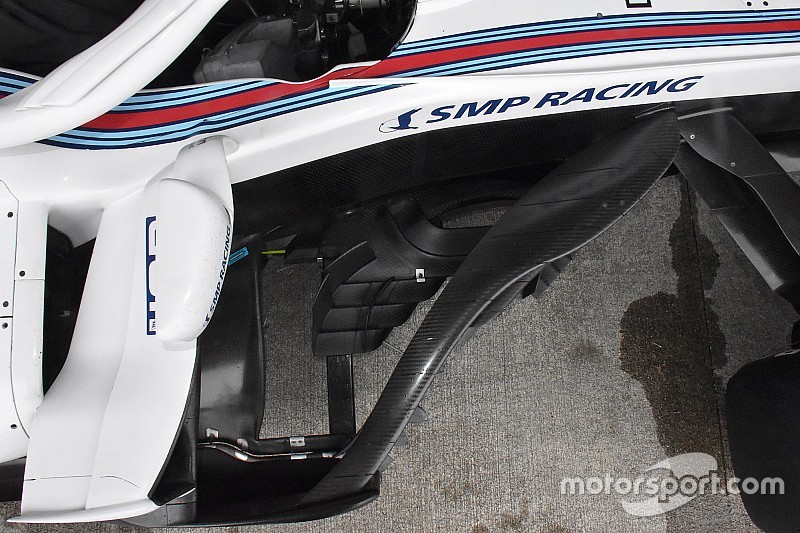 Williams: barge board modificata per migliorare la deludente FW41