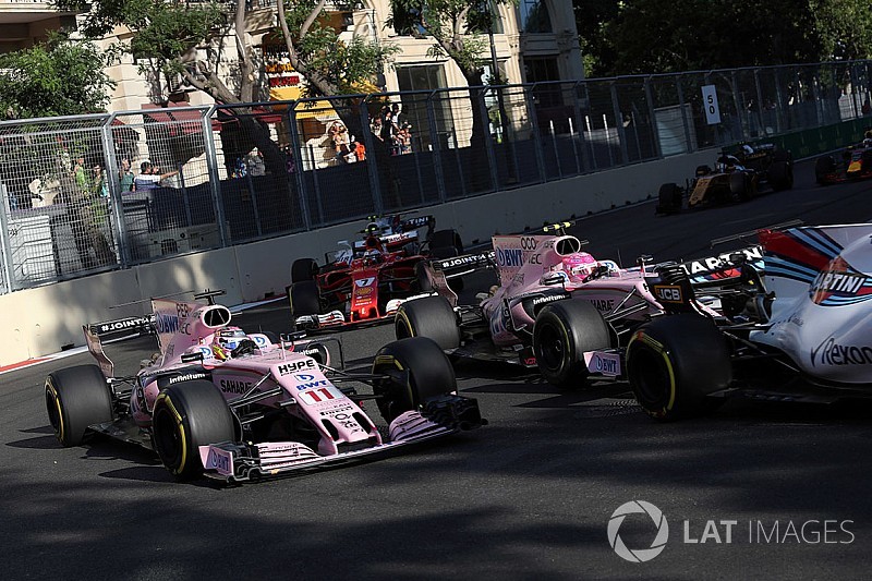 Force India le confesó a Peréz que Ocon fue el culpable en Bakú
