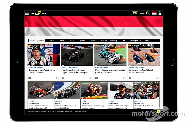 Motorsport.com startet Webseite in Indonesien