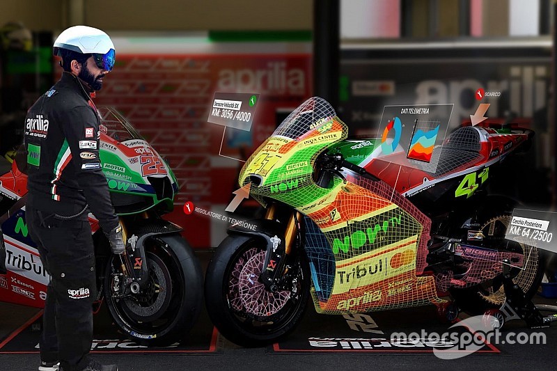 Aprilia fait entrer la réalité augmentée dans le stand