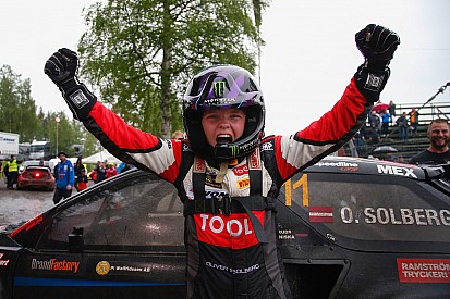 Solberg's son becomes youngest rallycross Supercar winner