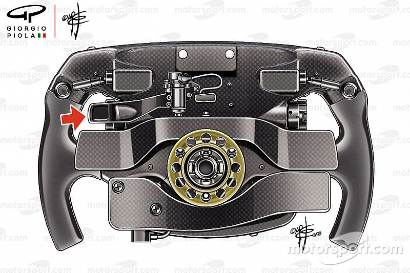 La misteriosa leva del volante de Vettel