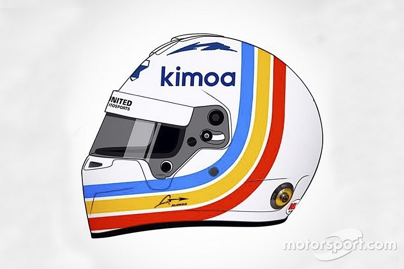 Así será el casco de Alonso para las 24 Horas de Daytona