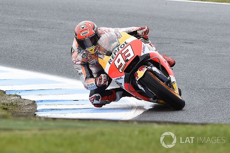 Márquez reconfirma su dominio en el warm up de Phillip Island