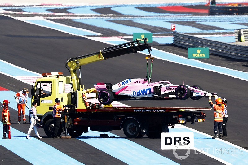 Force India incurs hefty fine for Perez's lost wheel