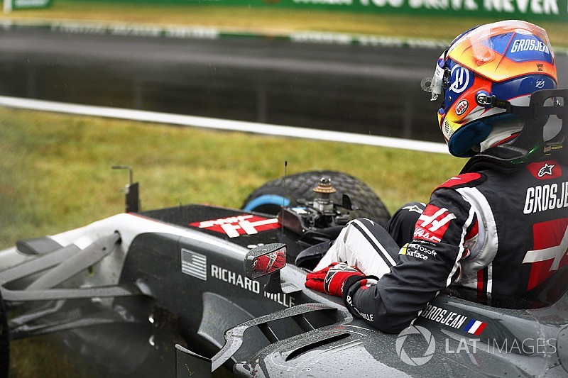 Q1クラッシュのグロージャン「予選を始めるべきではなかった」