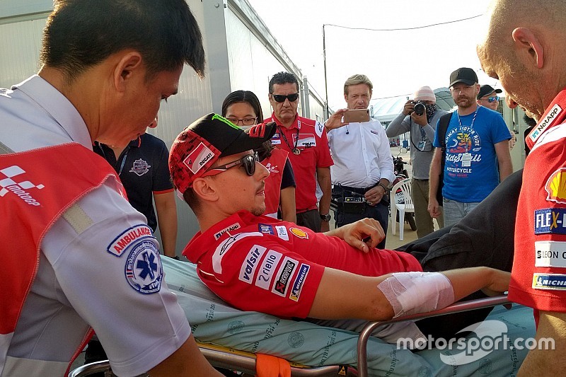 Lorenzo, korkunç kazanın ardından muhtemelen Tayland yarışını kaçıracak