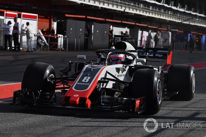 Barcelona F1-test: Grosjean snelste tijdens eerste ochtend