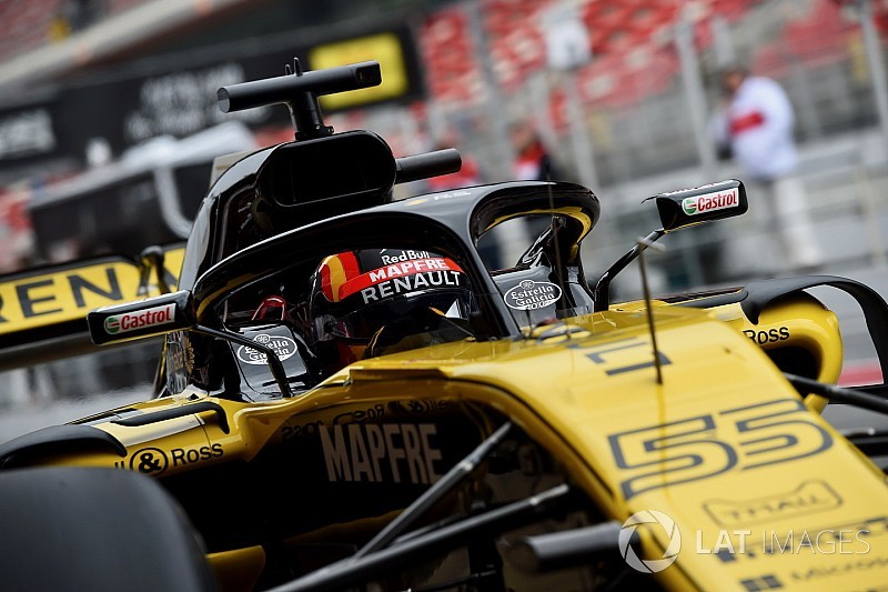 Sainz reclama de visibilidade na chuva com halo