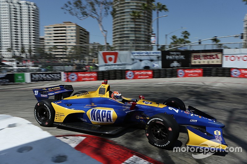 Long Beach IndyCar: Rossi leads Dixon in raceday warm-up