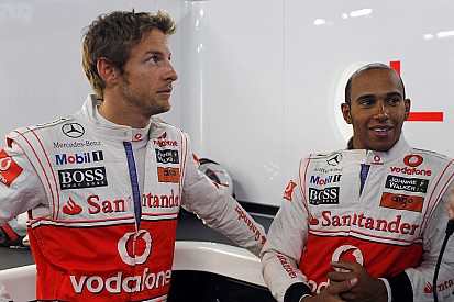 Hamilton was a "bit weird" as teammate, says Button