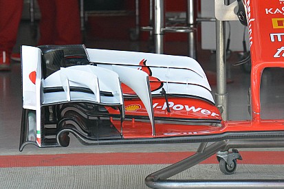 Ferrari revela el nuevo alerón delantero
