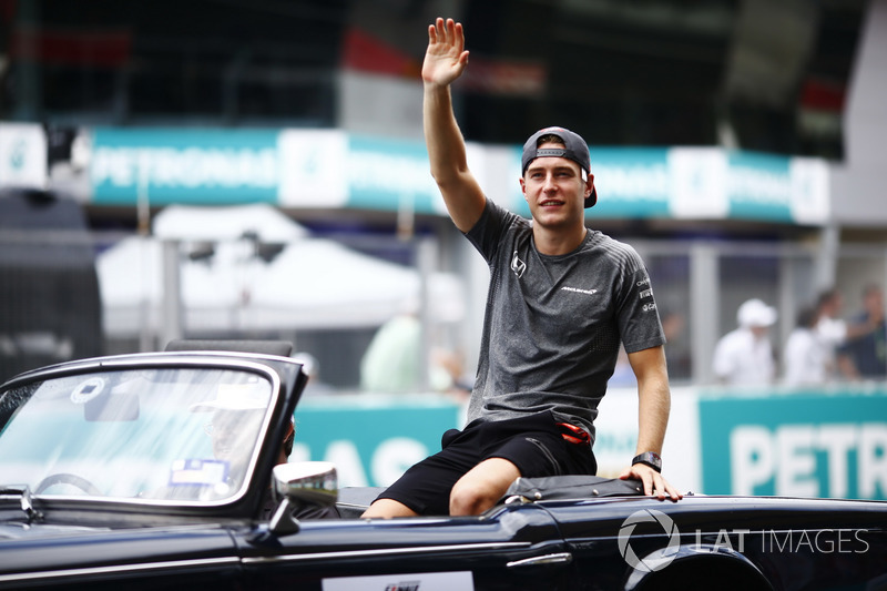 Stoffel Vandoorne, McLaren, in the drivers parade