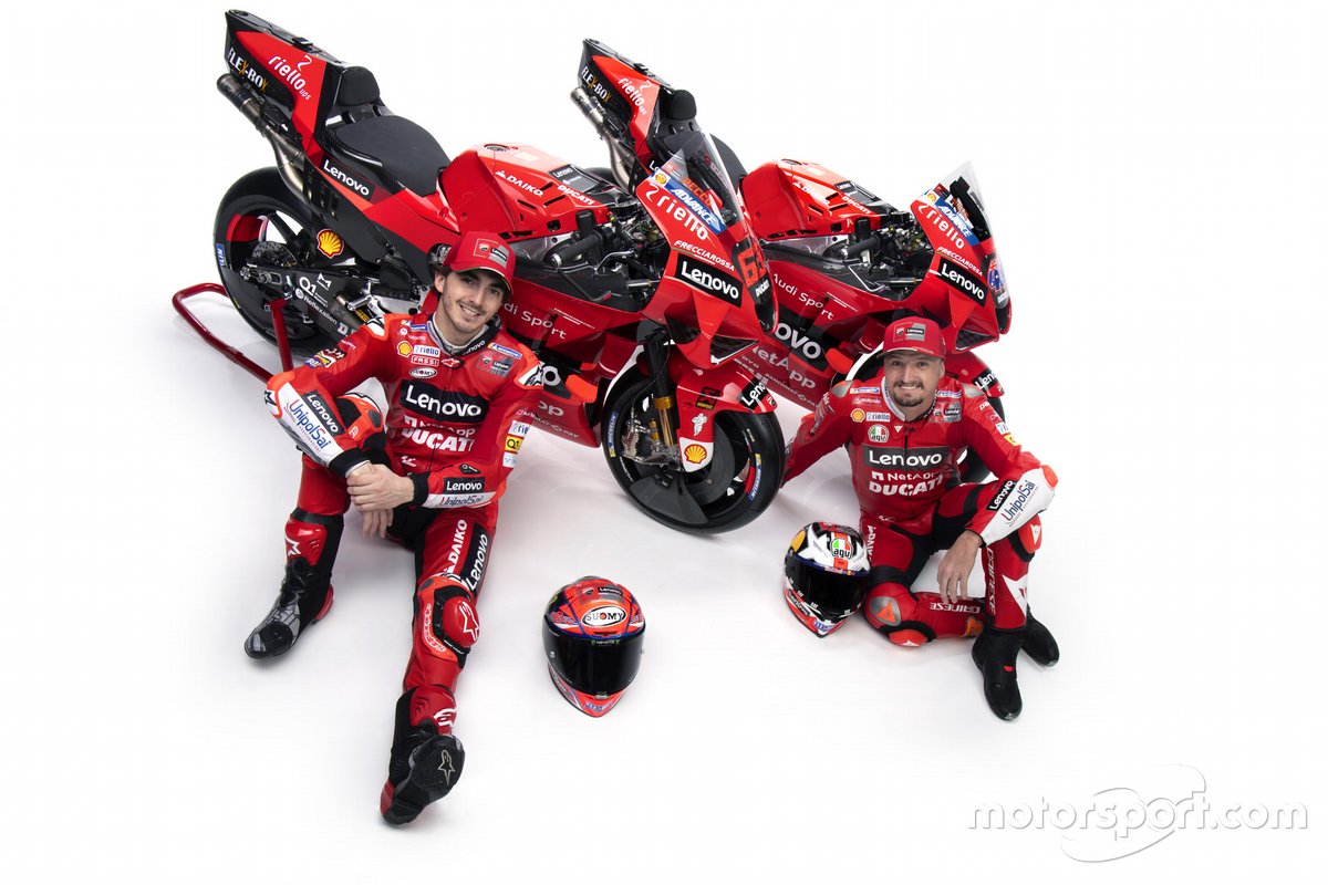 Duet pembalap Ducati Team, Francesco Bagnaia dan Jack Miller.