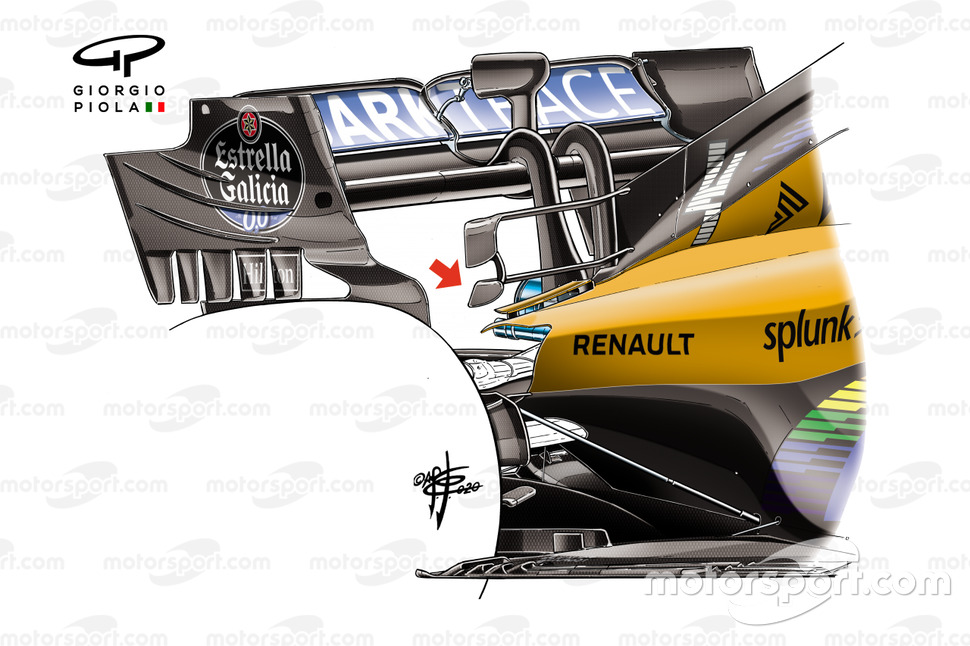 McLaren MCL35 t-wing