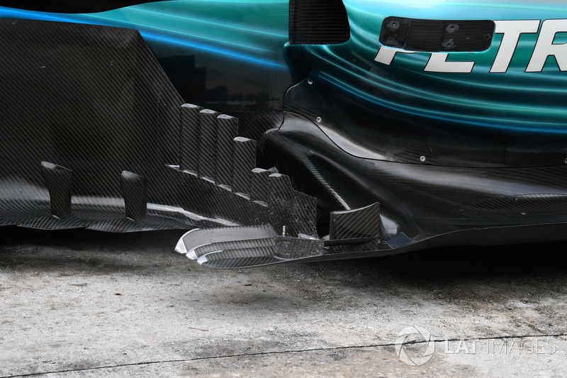 Mercedes F1 W08: Windabweiser