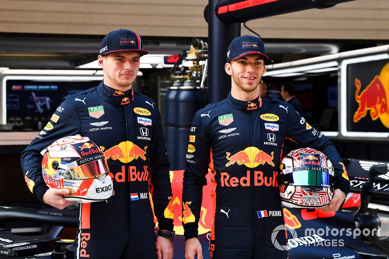 Pierre Gasly, Red Bull Racing et Max Verstappen, Red Bull Racing