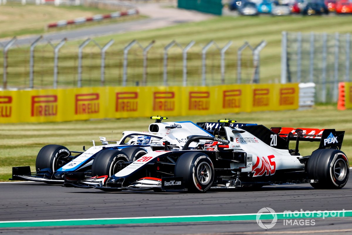 Nicholas Latifi, Williams FW43, Kevin Magnussen, Haas VF-20