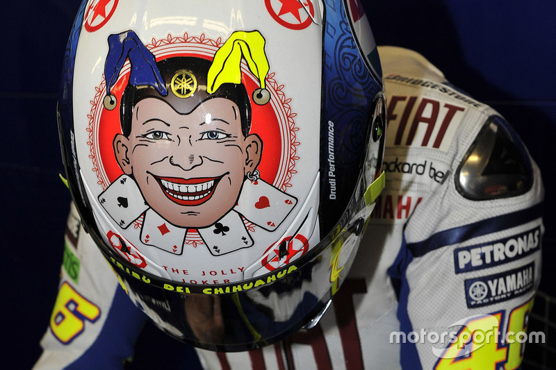 2010 - O modelo com um coringa no topo foi certamente o menos visto em Mugello, já que Rossi fraturou a perna no segundo treino livre e perdeu quatro provas naquela temporada.