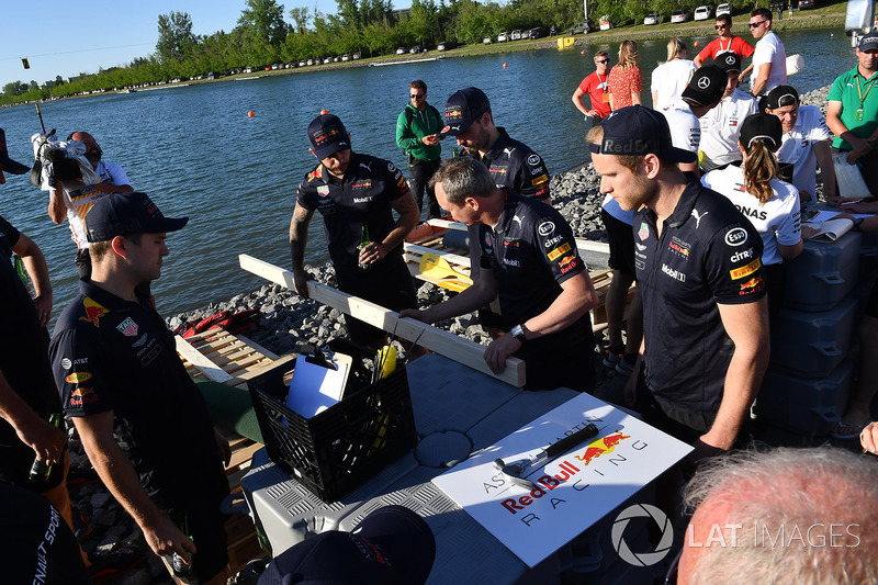 Red Bull Racing at the raft race
