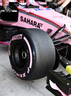 Hypersoft 2018 Pirelli lastik detay, Nikita Mazepin, Sahara Force India VJM10