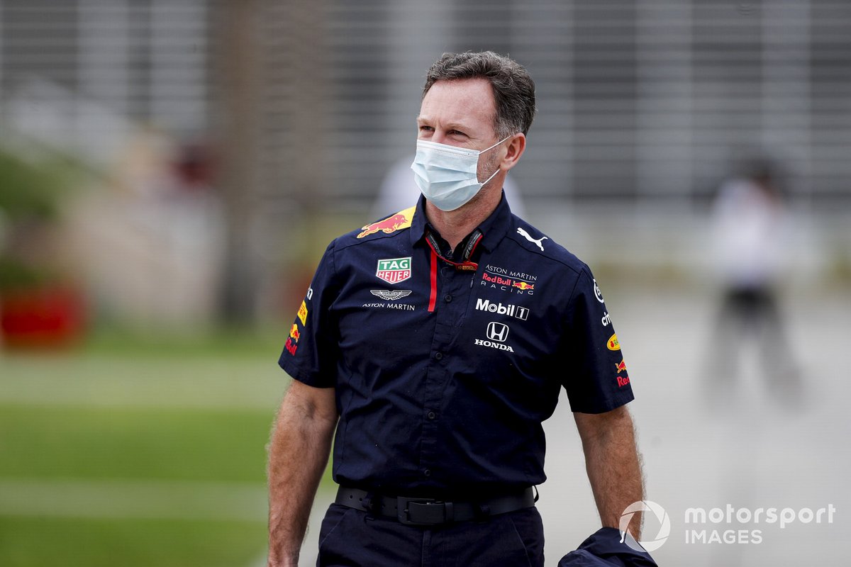 Christian Horner, Team Principal, Red Bull Racing di paddock F1 GP Bahrain 2020