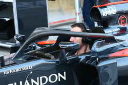 McLaren prova il dispositivo Halo
