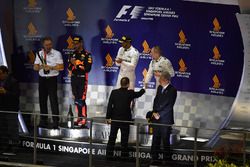 Podium: race winner Lewis Hamilton, Mercedes AMG F1, second place Daniel Ricciardo, Red Bull Racing, third place Valtteri Bottas, Mercedes AMG F1
