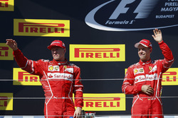 1. Sebastian Vettel, Ferrari; 2. Kimi Raikkonen, Ferrari