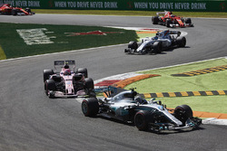 Valtteri Bottas, Mercedes AMG F1 W08, Esteban Ocon, Sahara Force India F1 VJM10, Lance Stroll, Williams FW40, Sebastian Vettel, Ferrari SF70H