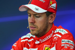Sebastian Vettel, Ferrari in the Press Conference