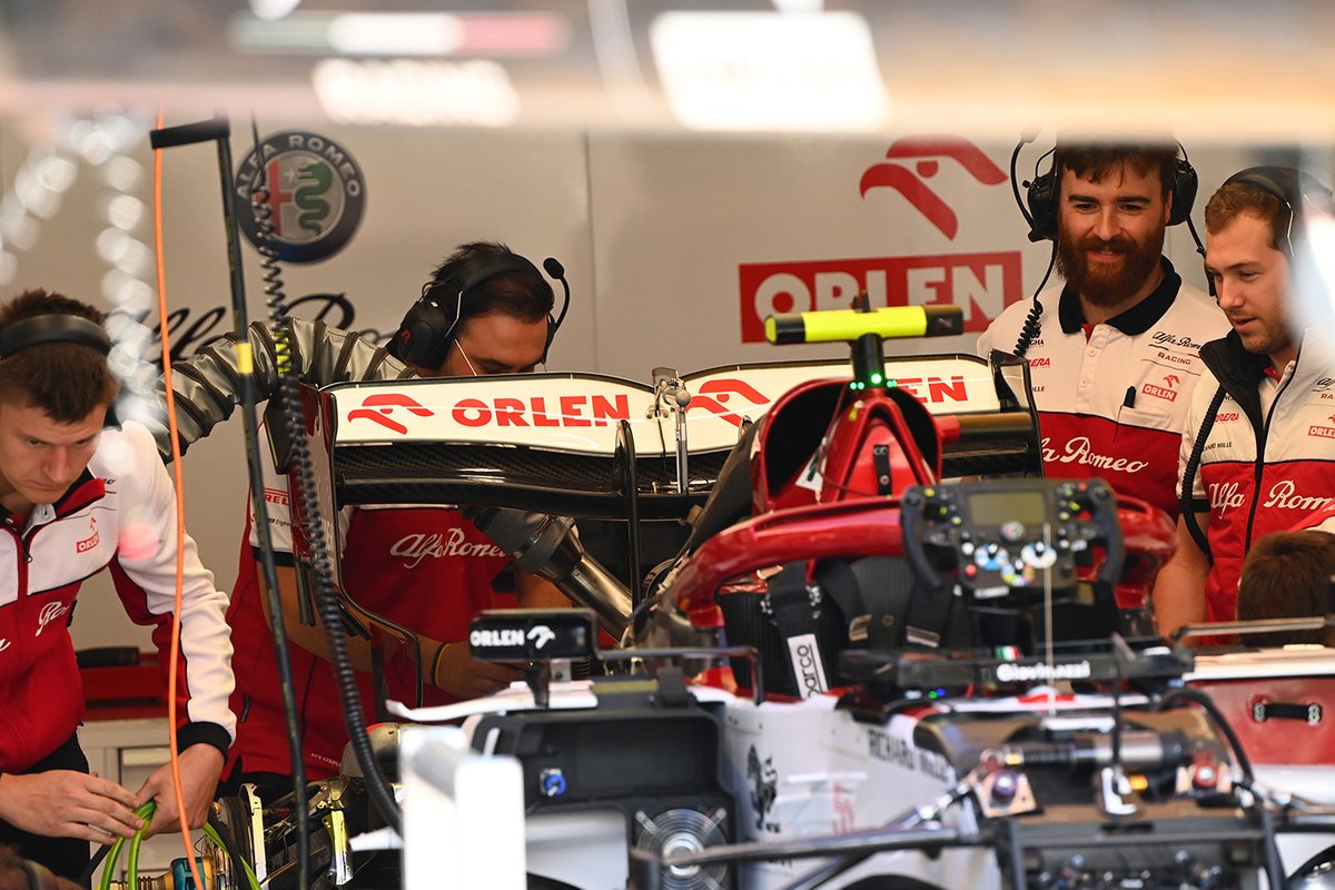 Detalle trasero del Alfa Romeo Racing C39